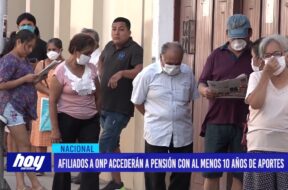 Afiliados a ONP accederán a pensión con al menos 10 años de aportes