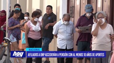 Afiliados a ONP accederán a pensión con al menos 10 años de aportes