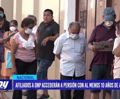 Afiliados a ONP accederán a pensión con al menos 10 años de aportes