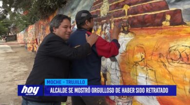 Alcalde se mostró orgulloso de haber sido retratado