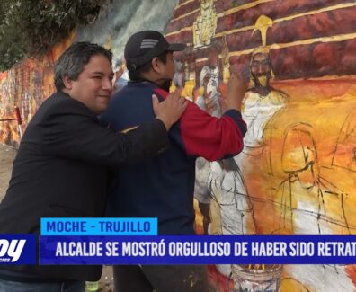 Alcalde se mostró orgulloso de haber sido retratado