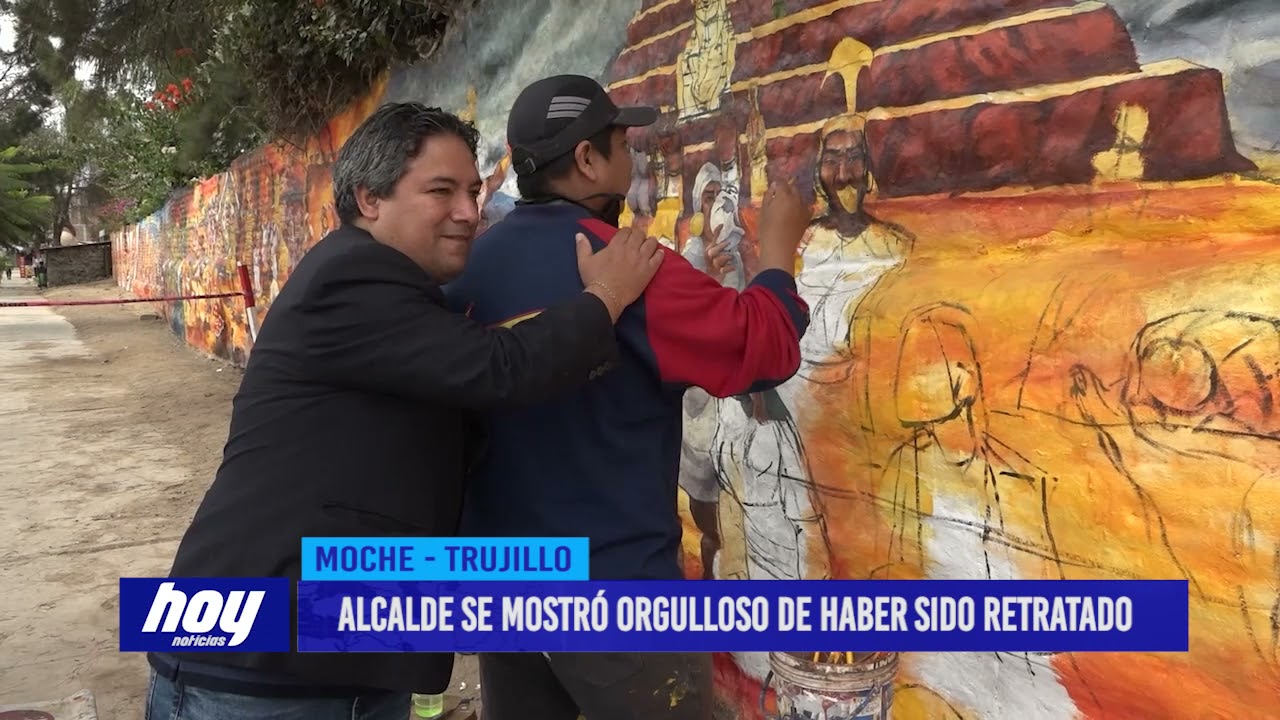 Alcalde se mostró orgulloso de haber sido retratado