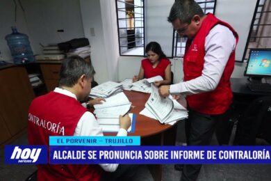 Alcalde se pronuncia sobre informe de Contraloría General de la República