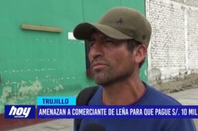 Amenazan a comerciante de leña para que pague S/ 10 mil soles