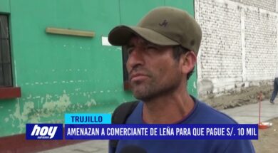Amenazan a comerciante de leña para que pague S/ 10 mil soles