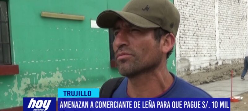 Amenazan a comerciante de leña para que pague S/ 10 mil soles