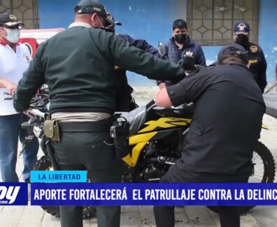 Aporte fortalecerá  el patrullaje contra la delincuencia