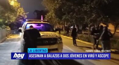 Asesinan a balazos a dos jóvenes en Virú y Ascope
