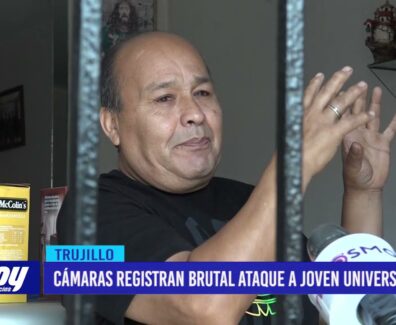 Cámaras registran brutal ataque a joven universitario