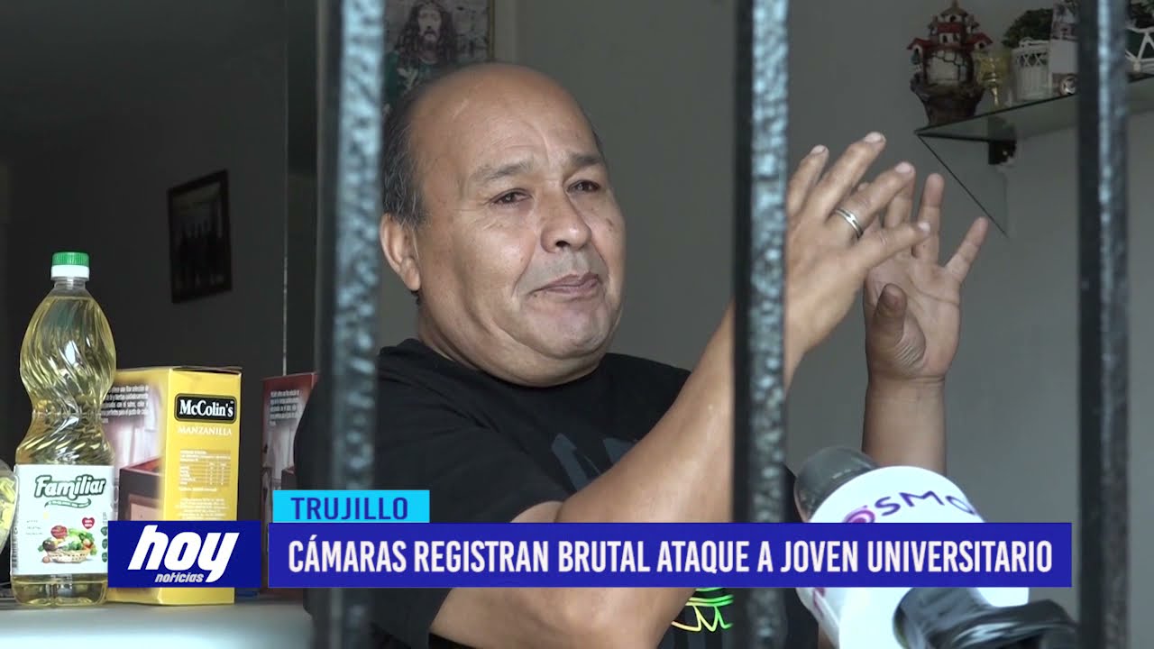 Cámaras registran brutal ataque a joven universitario