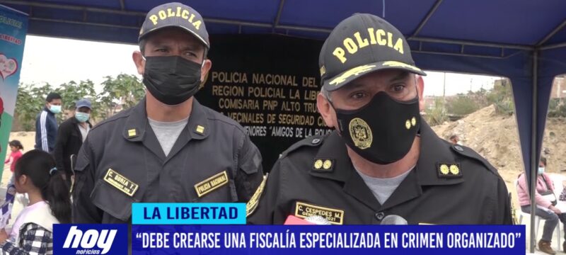 Carlos Céspedes: “Debe crearse una fiscalía especializada en crimen organizado”