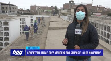 Cementerio Miraflores atenderá por grupos el 01 de noviembre