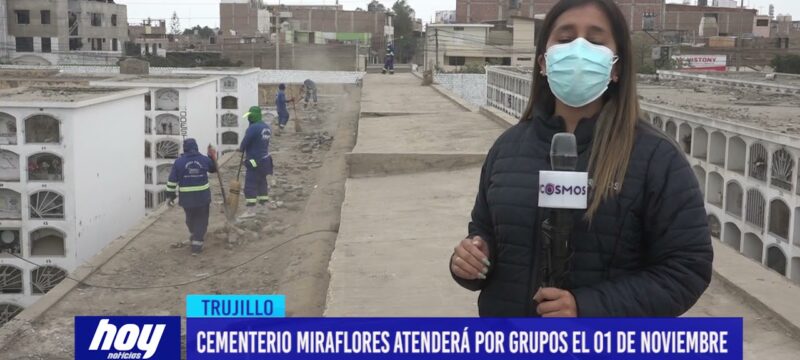 Cementerio Miraflores atenderá por grupos el 01 de noviembre