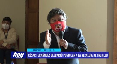 César Fernández descartó postular a la alcaldía de Trujillo