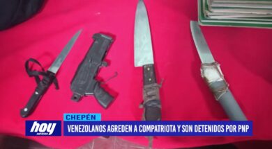 Chepén: Venezolanos agreden a compatriota y son detenidos por PNP