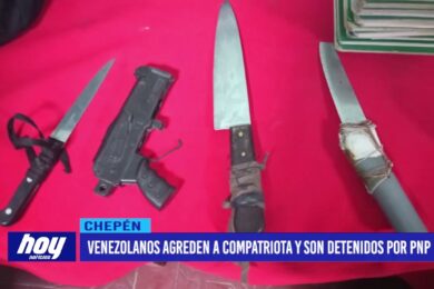 Chepén: Venezolanos agreden a compatriota y son detenidos por PNP