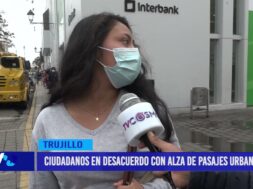 Ciudadanos en desacuerdo con alza de pasajes urbanos