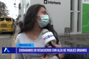 Ciudadanos en desacuerdo con alza de pasajes urbanos