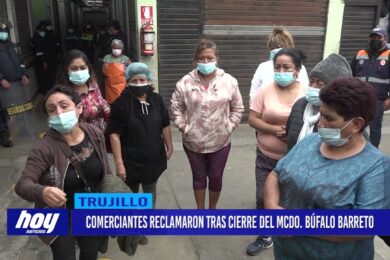 Comerciantes reclamaron tras cierre del mercado Búfalo Barreto