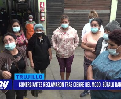 Comerciantes reclamaron tras cierre del mercado Búfalo Barreto