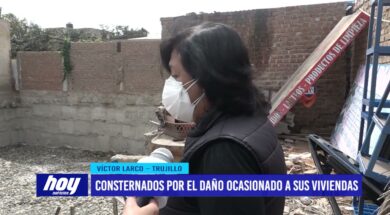 Consternados por el daño ocasionado a sus viviendas