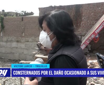 Consternados por el daño ocasionado a sus viviendas