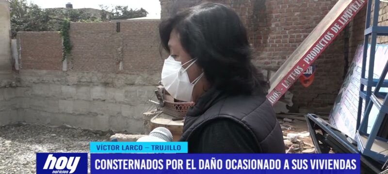 Consternados por el daño ocasionado a sus viviendas