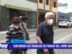Continúan los trabajos en forado del jirón Grau