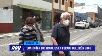 Continúan los trabajos en forado del jirón Grau