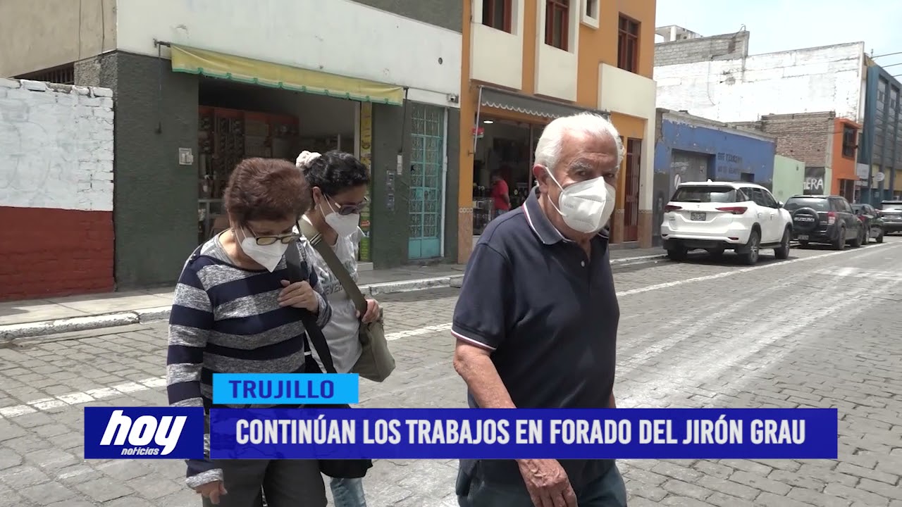 Continúan los trabajos en forado del jirón Grau