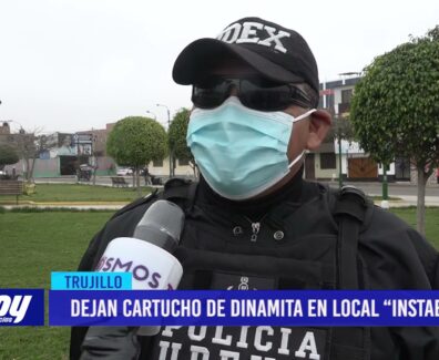 Dejan cartucho de dinamita en local “Instabar”