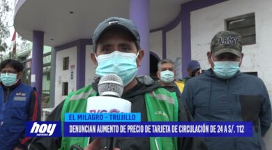 Denuncian aumento de precio de tarjeta de circulación de 24 a S/ 112 soles