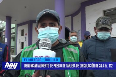 Denuncian aumento de precio de tarjeta de circulación de 24 a S/ 112 soles