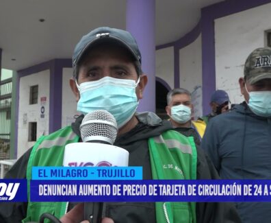 Denuncian aumento de precio de tarjeta de circulación de 24 a S/ 112 soles