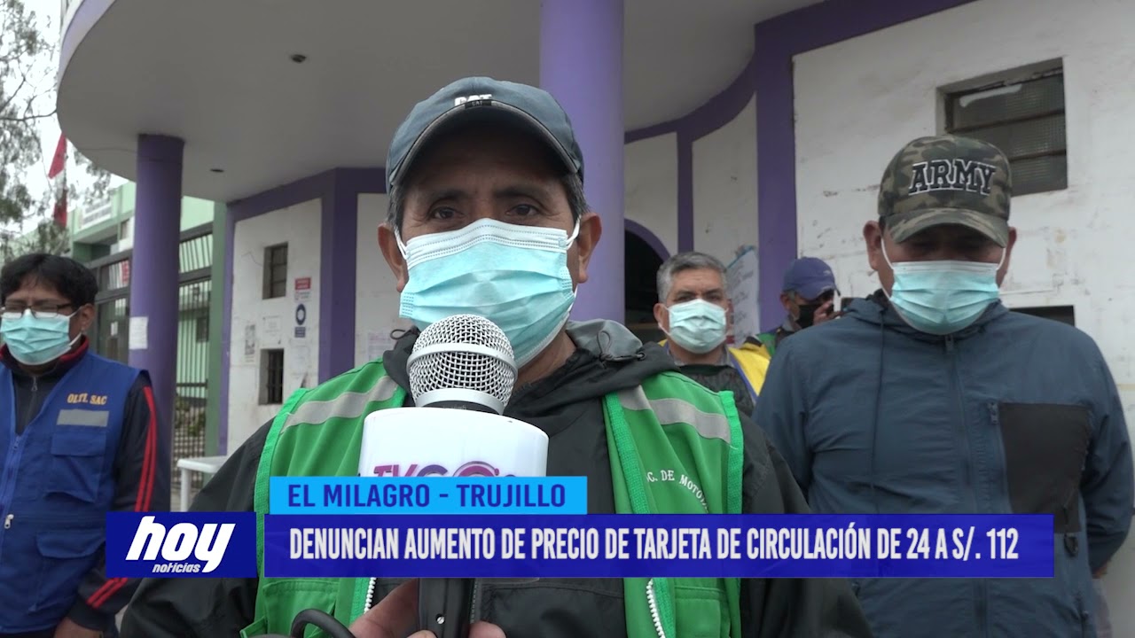 Denuncian aumento de precio de tarjeta de circulación de 24 a S/ 112 soles