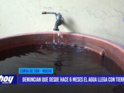 Denuncian que desde hace 6 meses el agua llega con tierra