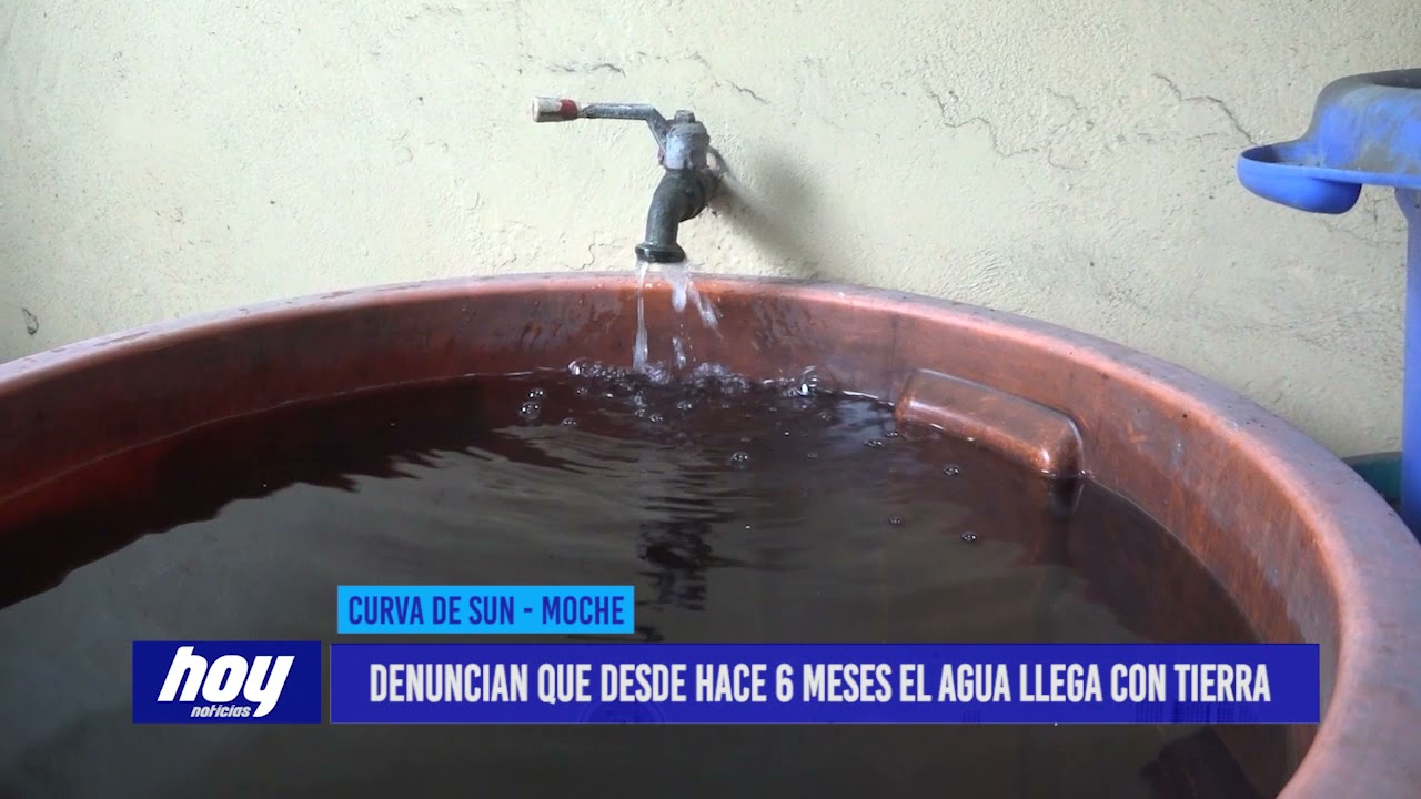 Denuncian que desde hace 6 meses el agua llega con tierra