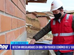 Detectan irregularidades en obra y un perjuicio económico de S/ 550 mil soles