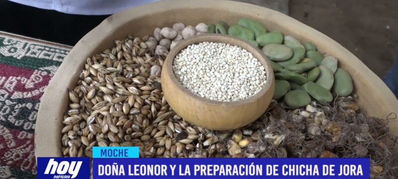 Doña Leonor y la preparación de chicha de jora