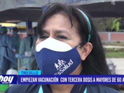Empiezan vacunación  con tercera dosis a mayores de 60 años