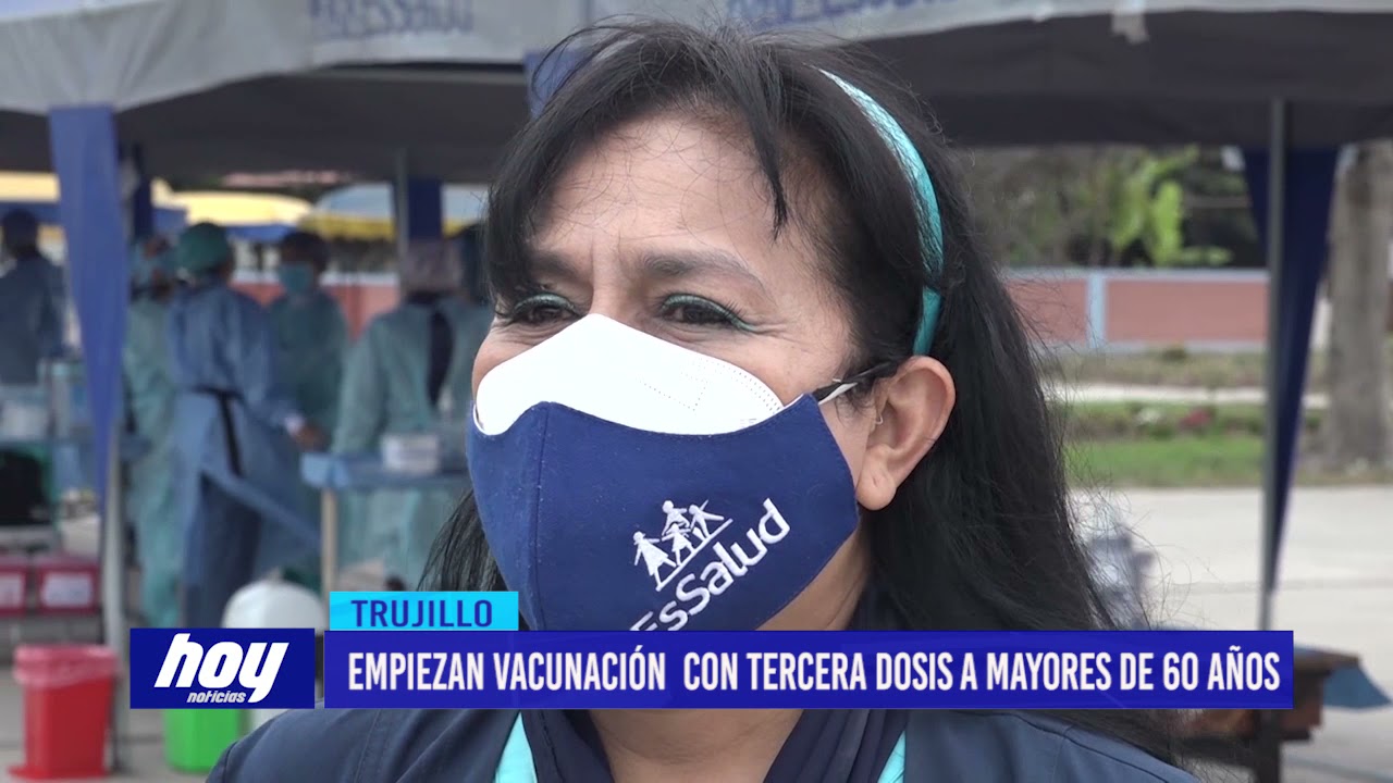 Empiezan vacunación  con tercera dosis a mayores de 60 años