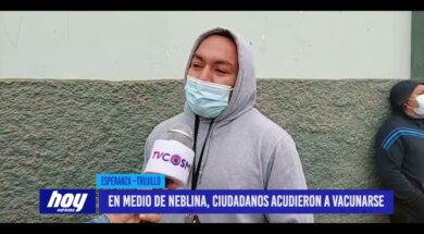 En medio de neblina, ciudadanos acudieron a vacunarse