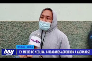 En medio de neblina, ciudadanos acudieron a vacunarse