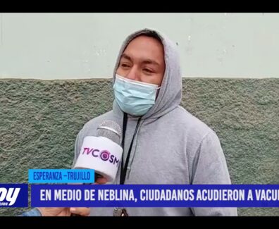 En medio de neblina, ciudadanos acudieron a vacunarse