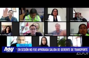 En sesión no fue aprobada salida de gerente de transporte