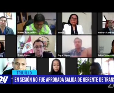 En sesión no fue aprobada salida de gerente de transporte