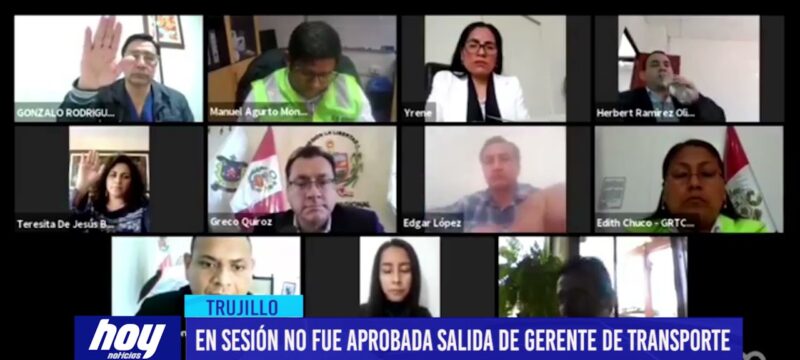 En sesión no fue aprobada salida de gerente de transporte