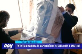 Entregan máquina de aspiración de secreciones a Angeline