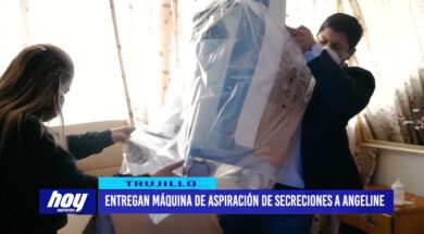 Entregan máquina de aspiración de secreciones a Angeline