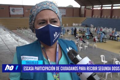 Escasa participación de ciudadanos para recibir segunda dosis